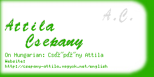 attila csepany business card